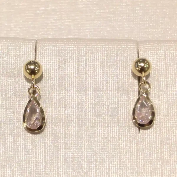 Brinco Infantil Gota Diamantado - Image 3
