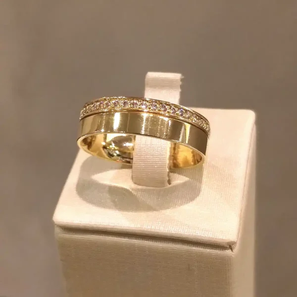 Par de Alianças de Casamento 20 Brilhantes - Image 3