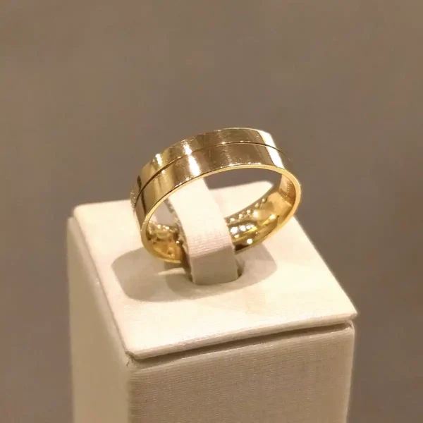 Par de Alianças de Casamento 20 Brilhantes - Image 6