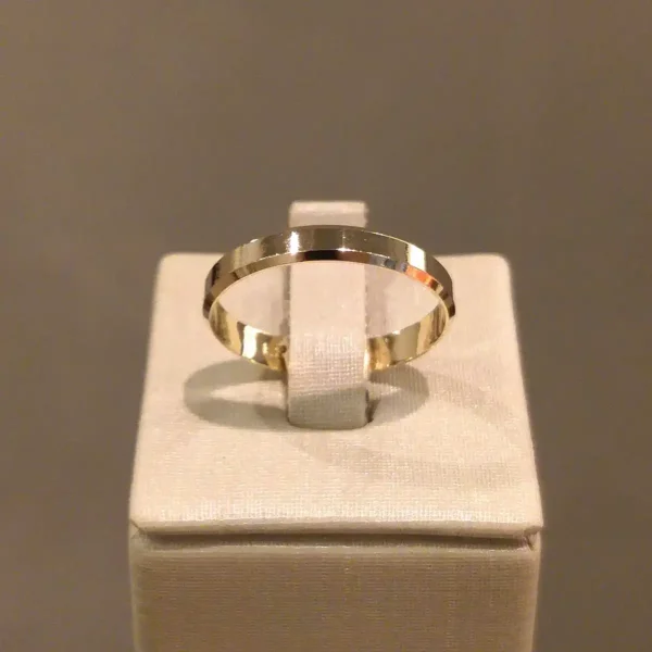 Par de Alianças de Casamento Reta c/ Quina - Image 4