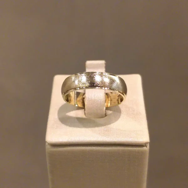 Par de Alianças de Casamento Abaulada Fosca - Image 4