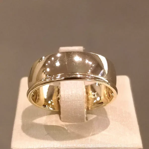 Par de Alianças de Casamento Coração 10 Brilhantes - Image 2