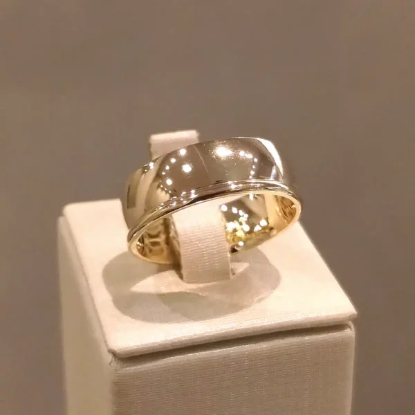 Par de Alianças de Casamento Coração 10 Brilhantes - Image 4