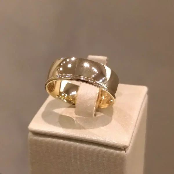 Par de Alianças de Casamento Coração 10 Brilhantes - Image 6