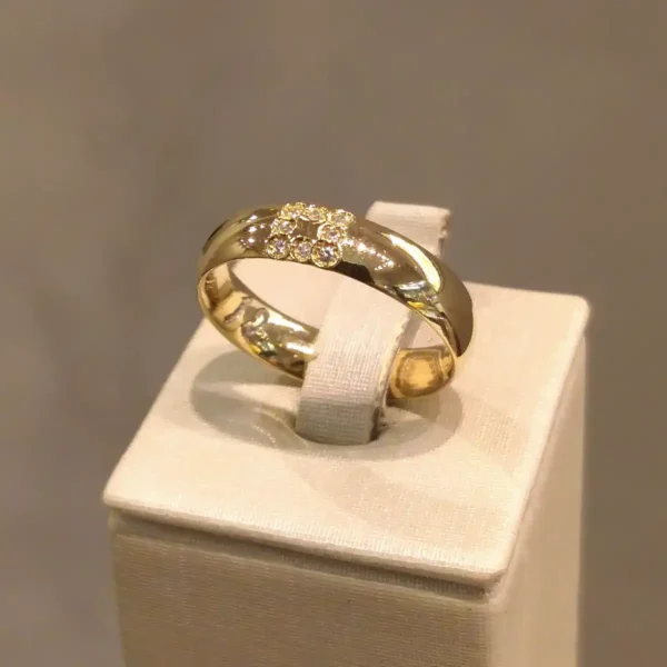 Par de Alianças de Casamento 8 Brilhantes - Image 3