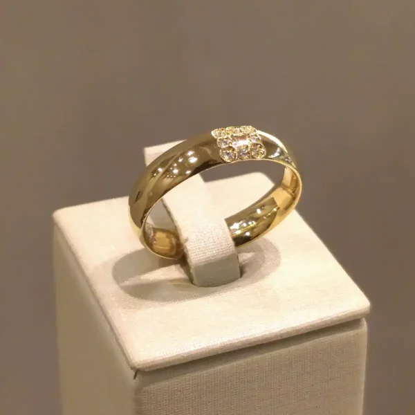 Par de Alianças de Casamento 8 Brilhantes - Image 5