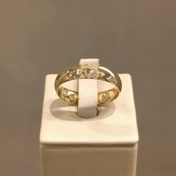 Par de Alianças de Casamento 8 Brilhantes - Image 7