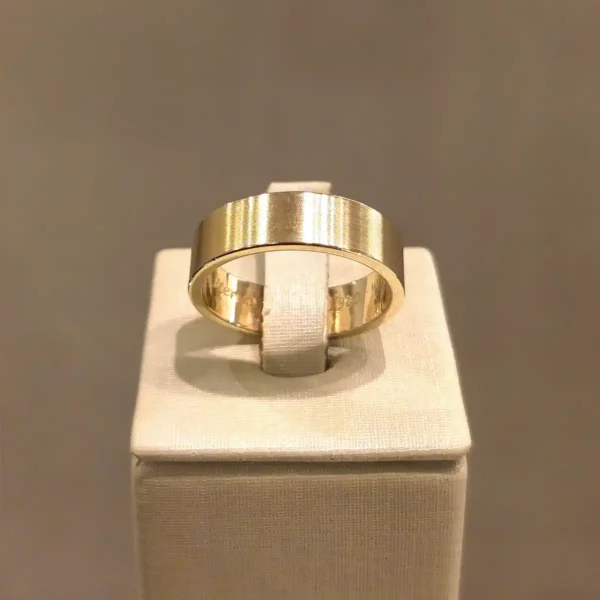 Par de Alianças de Casamento Fosca Escovada - Image 4