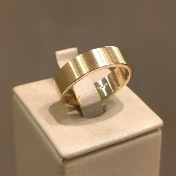 Par de Alianças de Casamento Fosca Escovada - Image 3