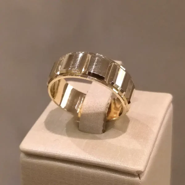 Par de Alianças de Casamento Reta Trabalhada - Image 3