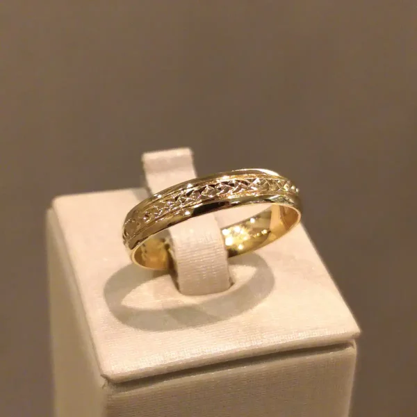 Par de Alianças de Casamento Trabalhada - Image 3
