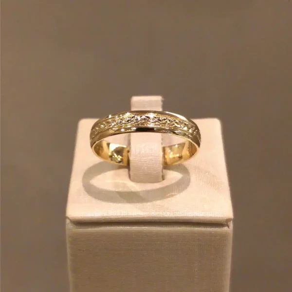 Par de Alianças de Casamento Trabalhada - Image 4