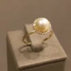 Anel de Pérola 8 mm com Brilhantes - Image 3
