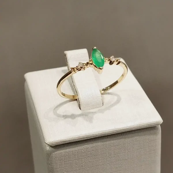 Anel Jade e Brilhantes - Image 2