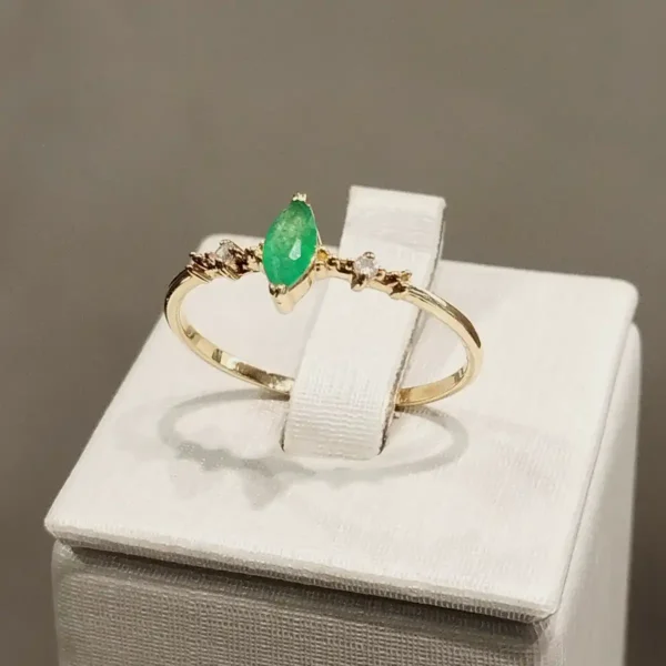 Anel Jade e Brilhantes - Image 3